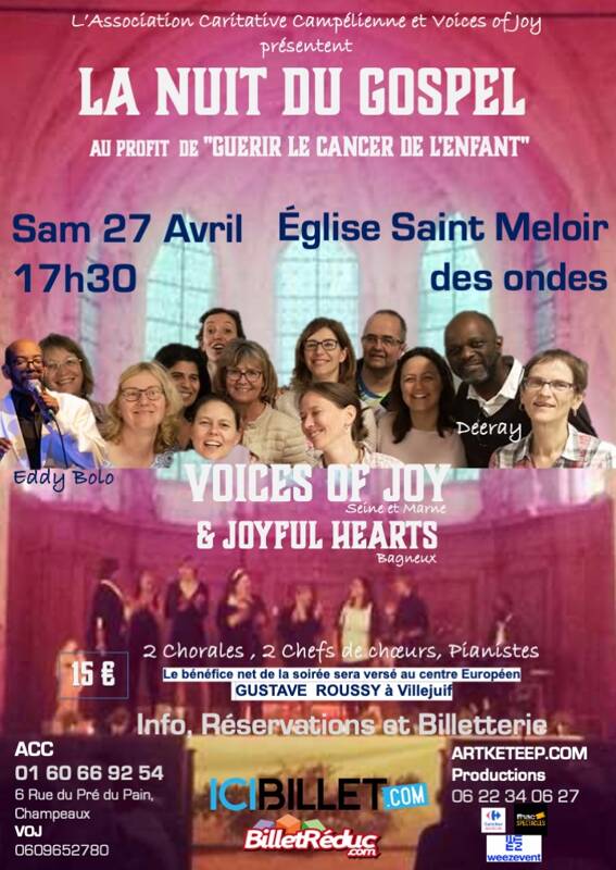 LA NUIT DU GOSPEL au Profit de Guérir le Cancer des Enfant