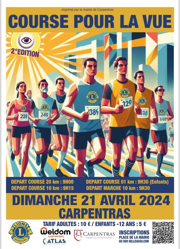 Course pour la vue - Lions Club de Carpentras