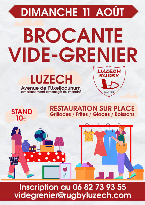 Grande brocante / vide-greniers Luzech Rugby