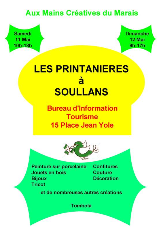 Exposition artisanale Les Printanières à Soullans