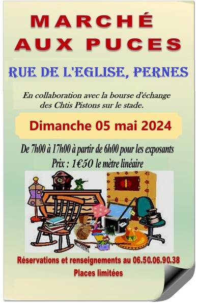 Pernes 05 mai 2024 Marche aux puces