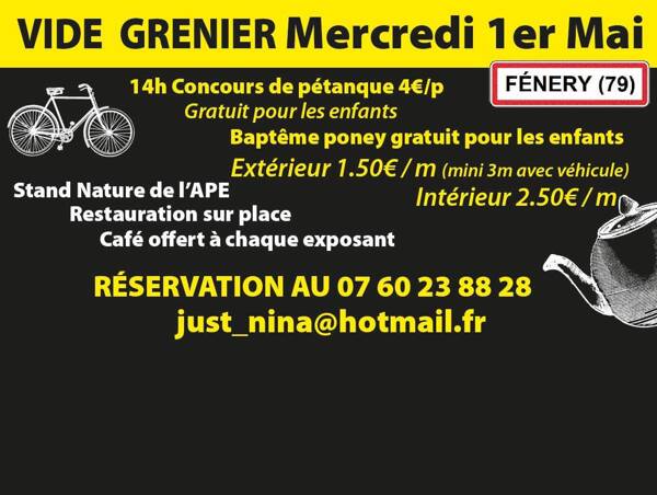 Vide grenier et Vente de plants 1er mai