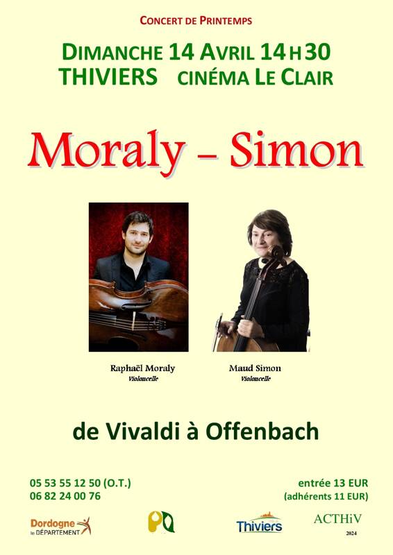 duo Moraly Simon violoncelles