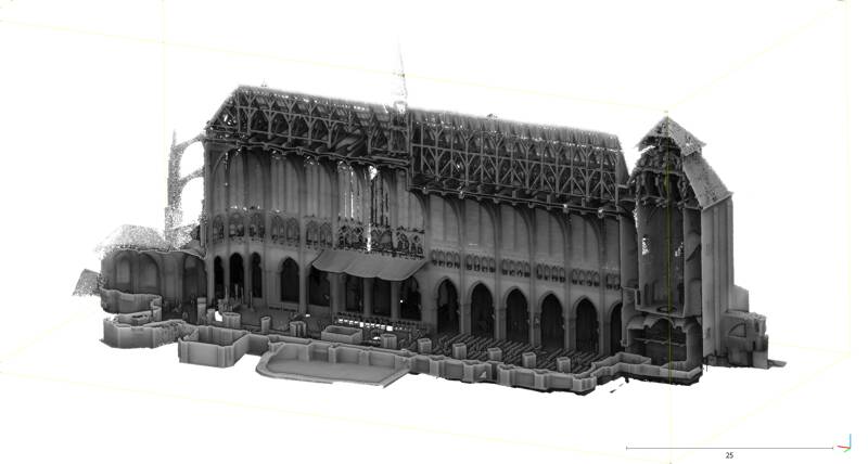 Les technologies numériques pour l’étude de l’église Saint-Pierre de Chartres