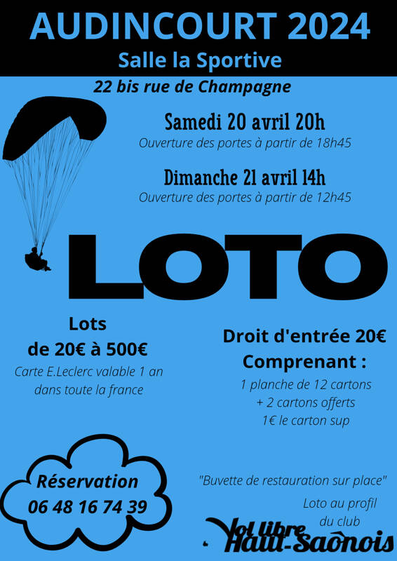 Loto Vol Libre Haut Saônois