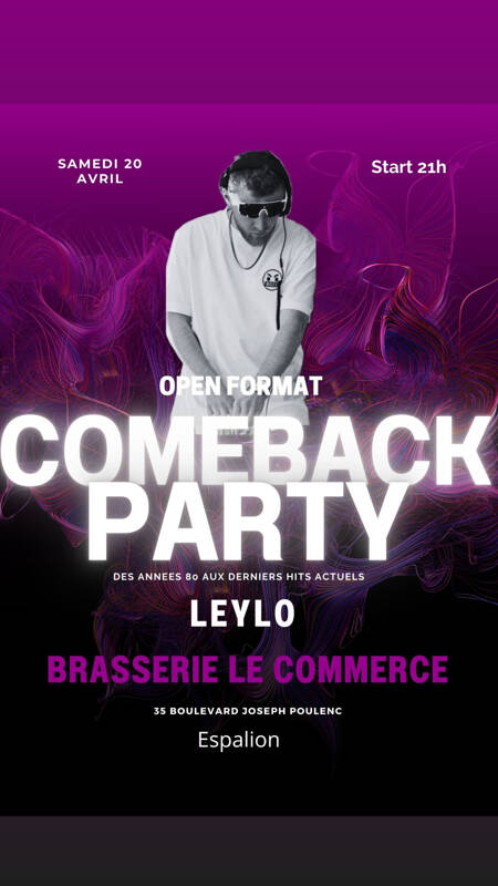 Soirée DJ Brasserie Le Commerce