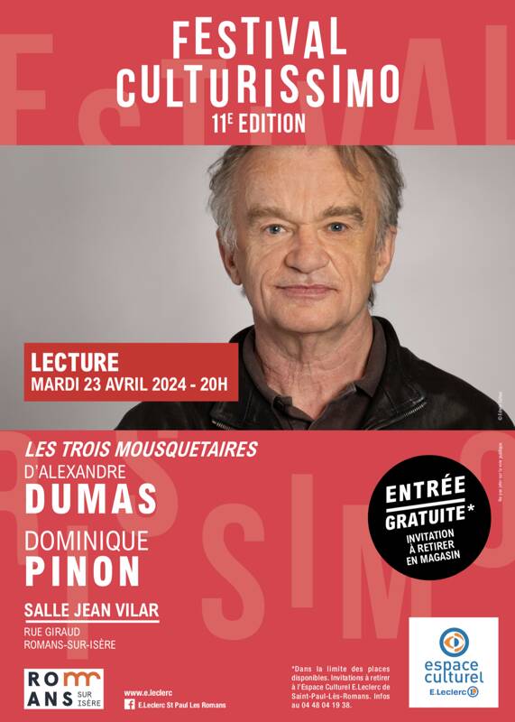 Festival Culturissimo - Lecture de Dominique Pinon