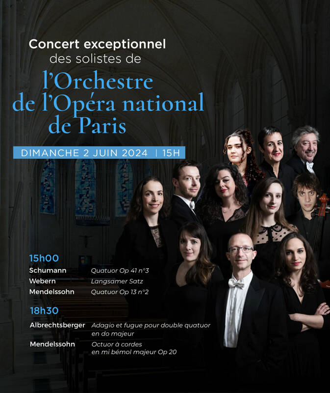 Concert exceptionnel des solistes de l'orchestre de l'Opéra national de Paris