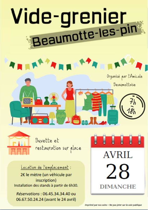 Vide grenier à Beaumotte les pin