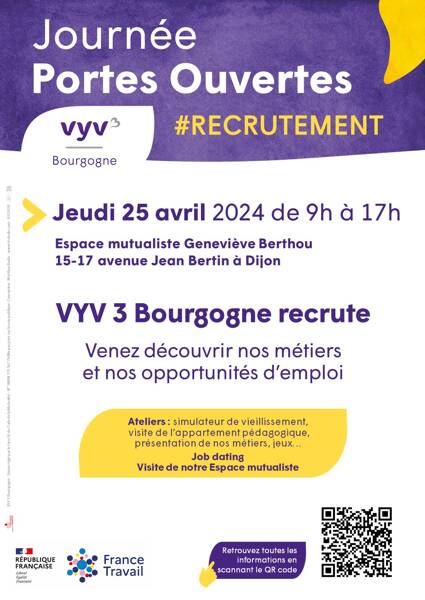 Journée Portes Ouvertes recrutement VYV 3 Bourgogne