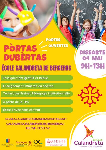 Portes Ouvertes Calandreta - 04/05/2024 - 9h-13h