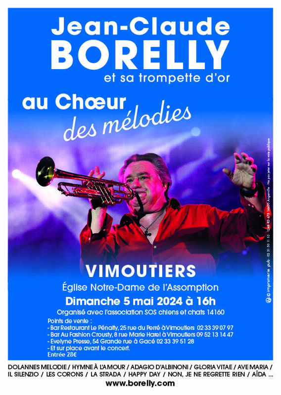 Jean-Claude Borelly et sa Trompette d'Or à Vimoutiers