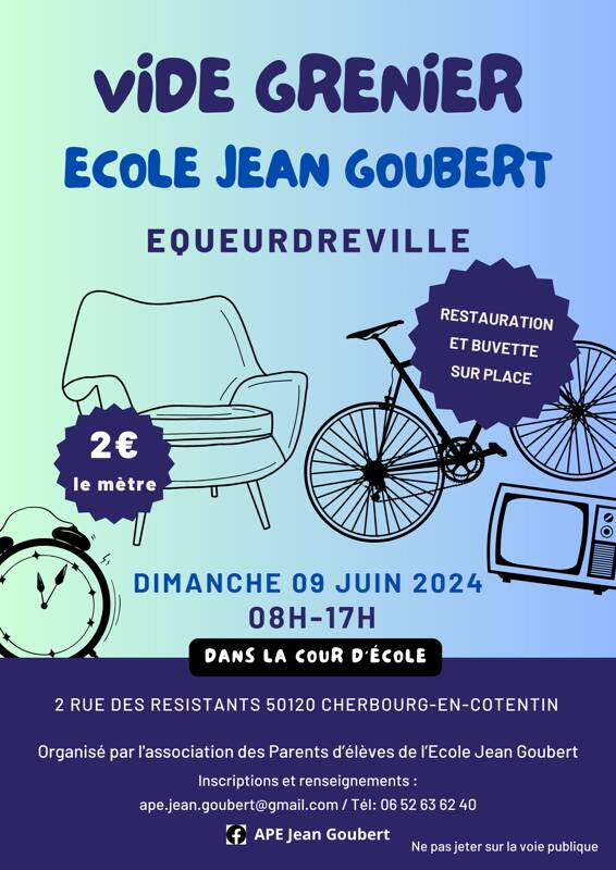 Vide grenier Ecole Jean Goubert