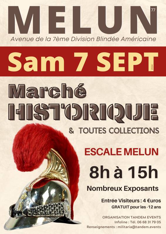 Marché historique et toutes collections de Melun