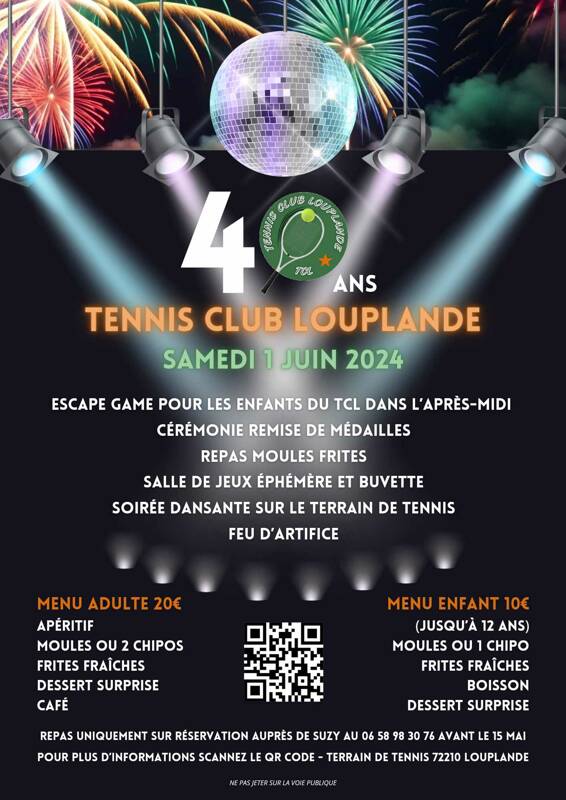 40 ans du tennis club de louplande