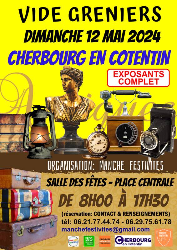 vide greniers à cherboourg - 12 mai 2024