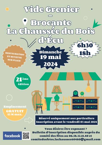 Brocante - Vide Grenier Lachaussée du Bois d'Écu