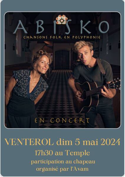 Concert exceptionnel d'Abisko au Temple de Venterol !