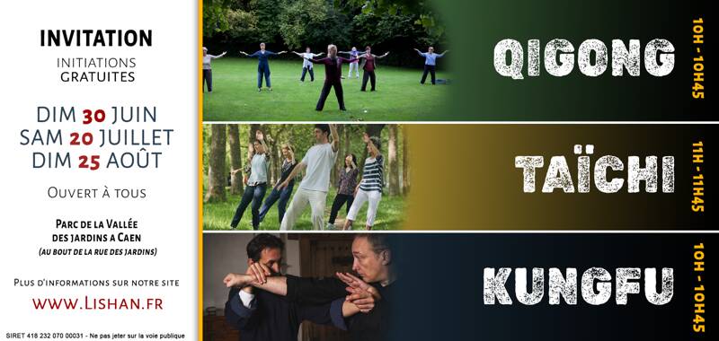 Initiations gratuites au Taïchi, Qigong et Kungfu