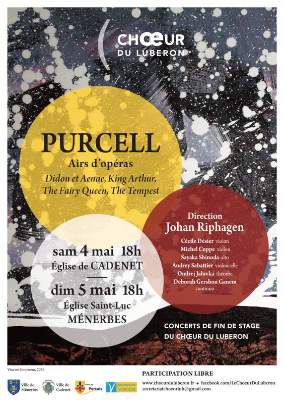Concert PURCELL -Le Choeur du Luberon