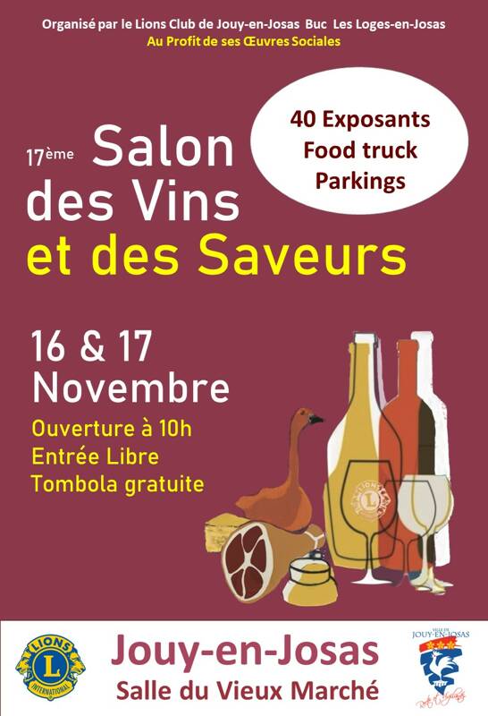 17ème Salon des Vins et des Saveurs de Jouy en Josas - 40 exposants