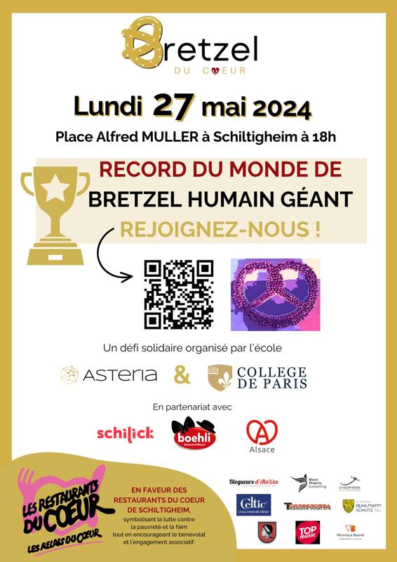 Record du monde du plus grand bretzel humain