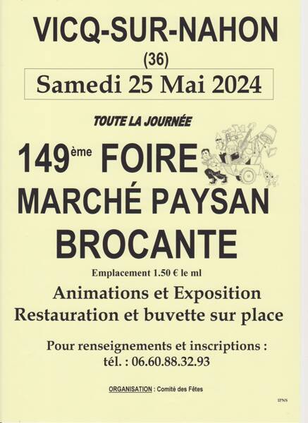 149ème Foire de Vicq sur Nahon