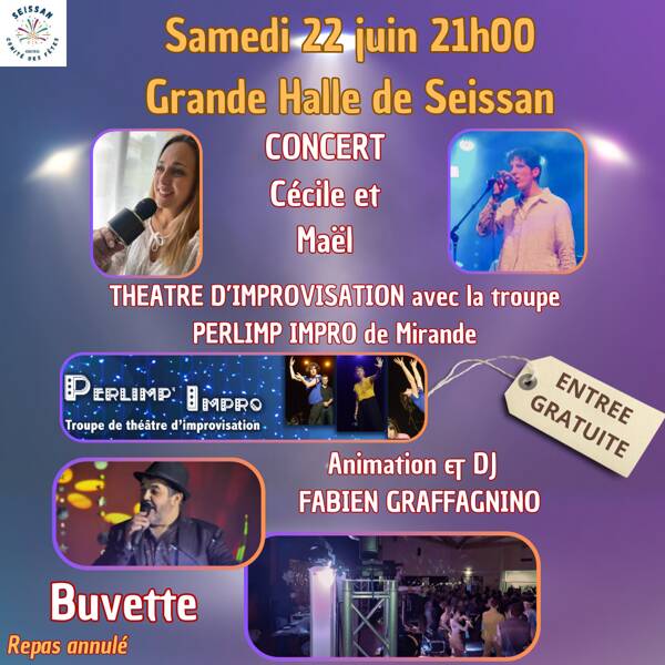 Soirée Concert, Théâtre et DJ