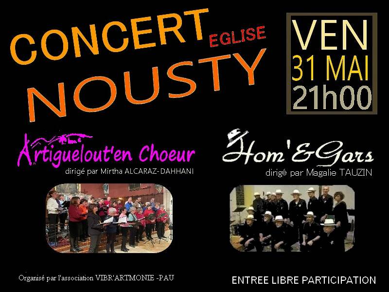 concert vocal à NOUSTY