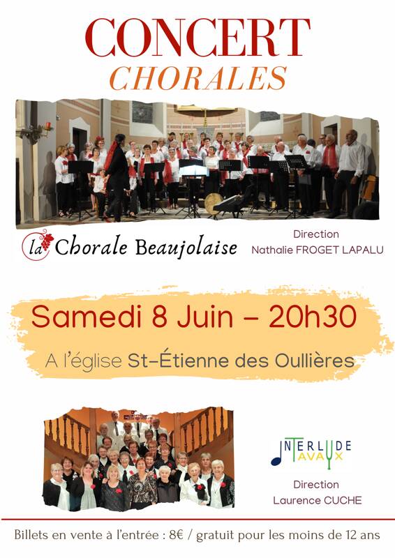 CONCERT ANNUEL - LA CHORALE BEAUJOLAISE