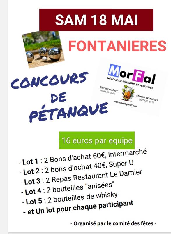 concours de petanque