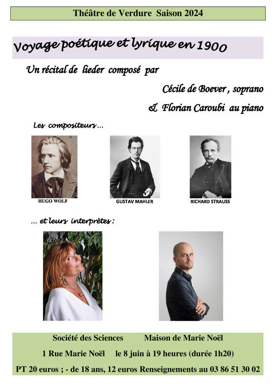 Voyage poétique et lyrique en 1900: Hugo Wolf, Gustav Mahler et Richard Strauss