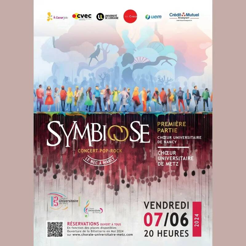 Concert de la Chorale Universitaire de Metz - Vendredi 7 juin 2024 à 20h