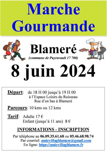Marche gourmande de Blameré