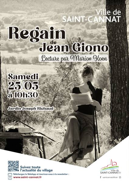 Regain de Jean Giono, lecture par Marion Koen