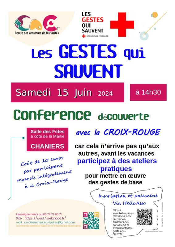 Initiation aux GESTES qui SAUVENT