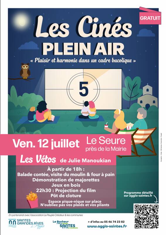 Ciné plein air et visite moulin/fournil