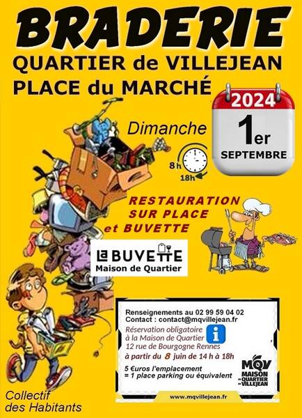 Inscriptions Braderie de Villejean (Rennes)