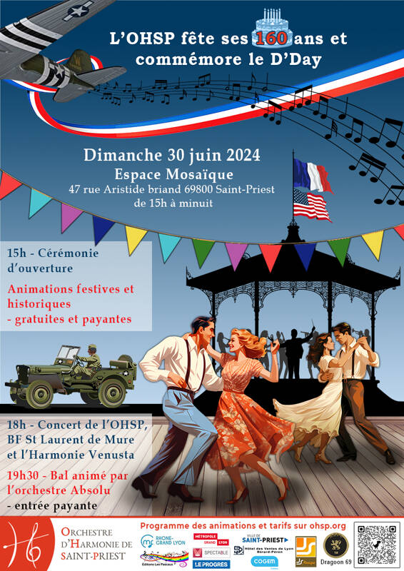 160ans de l'Orchestre d'Harmonie de St-Priest et 80ans du D-Day