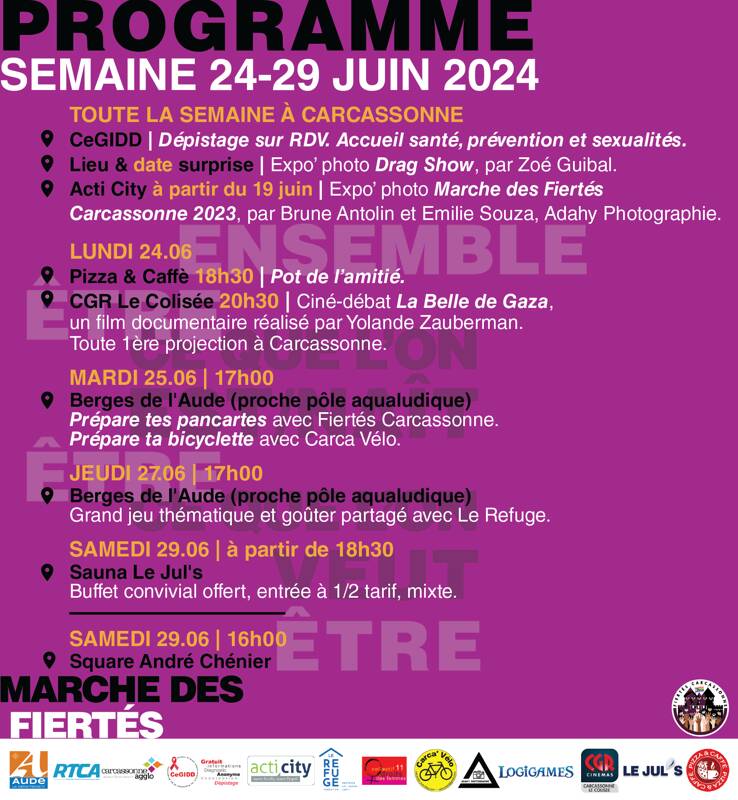 Marche des Fiertés de Carcassonne [Semaine Pride]