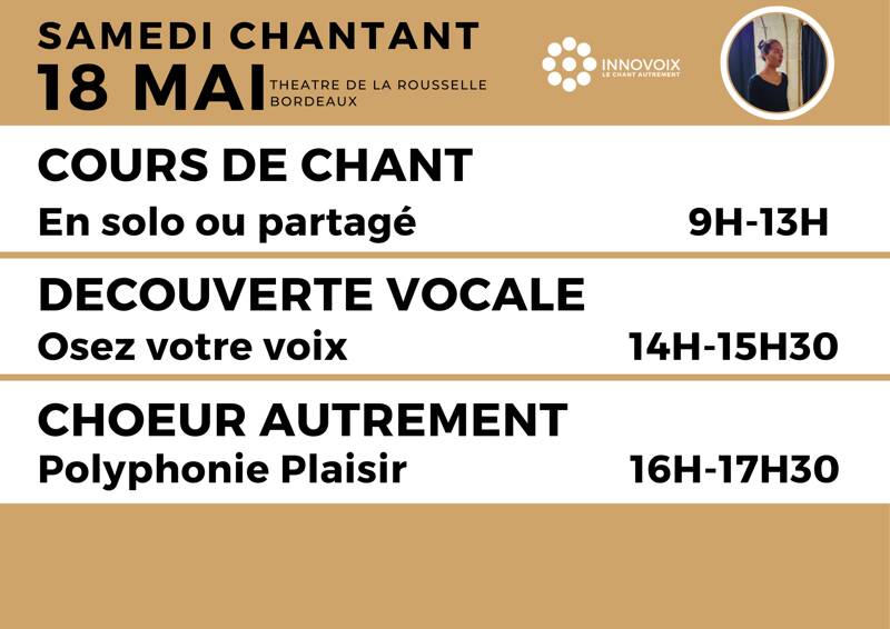 STAGE DE CHANT