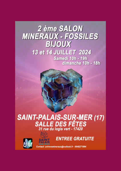 Salon minéraux, fossiles, bijoux de créateur.