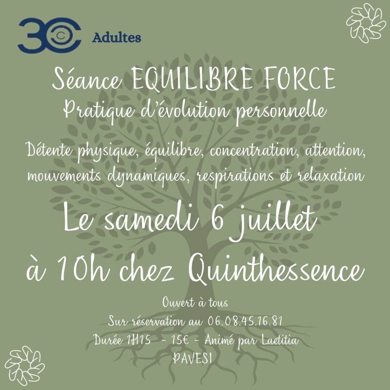 Séance relaxation  Equilibre / Force