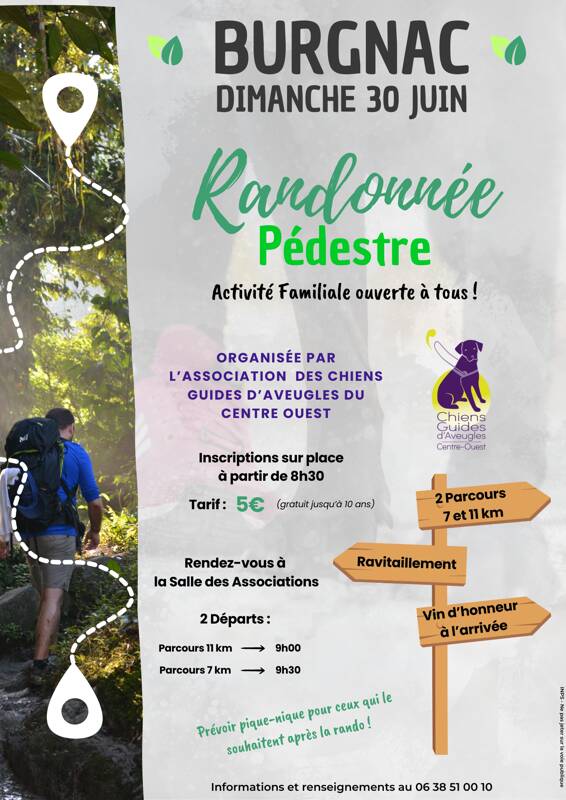 RANDONNÉE DES CHIENS GUIDES D'AVEUGLES DU CENTRE OUEST