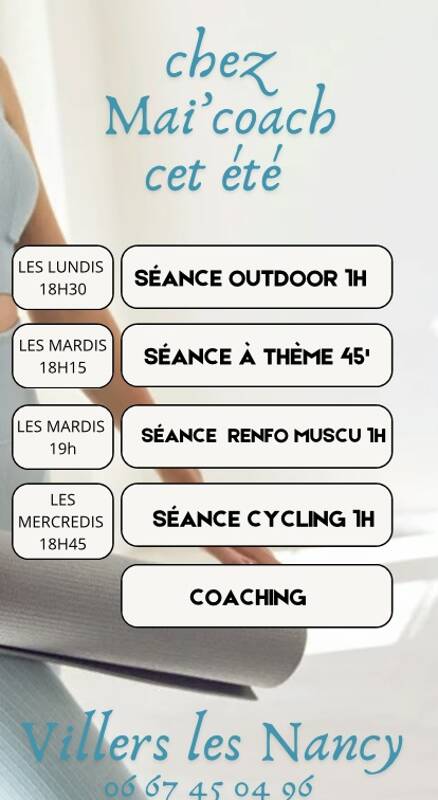 Programme sportif estival Mai'Coach