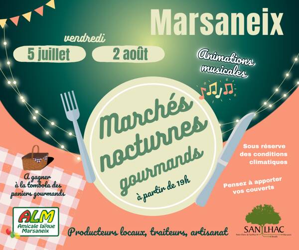 Marché nocturne gourmand MARSANEIX