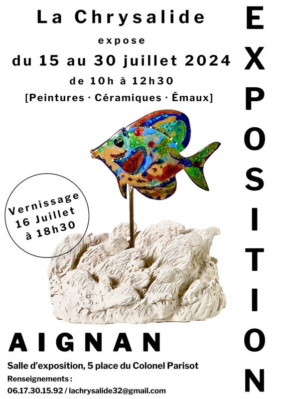 Les adhérent.e.s de La Chrysalide exposent leurs œuvres !