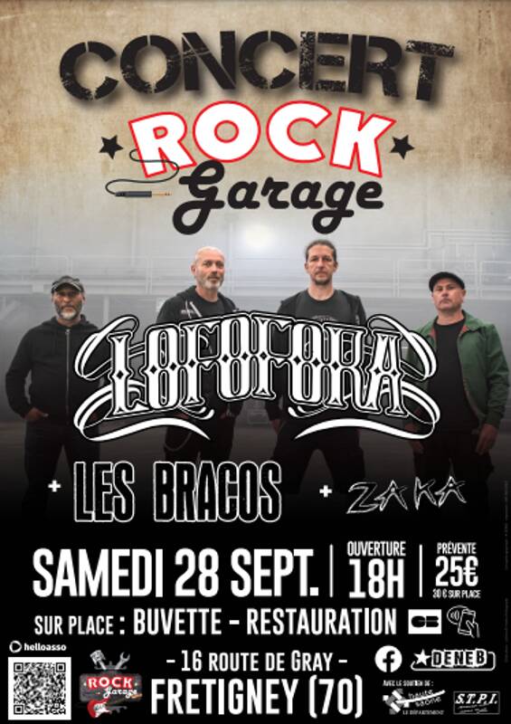 Rock Garage 28/09 - Concert Lofofora + Les Bracos + Zaka