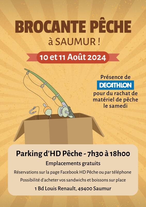 Brocante matériel de pêche