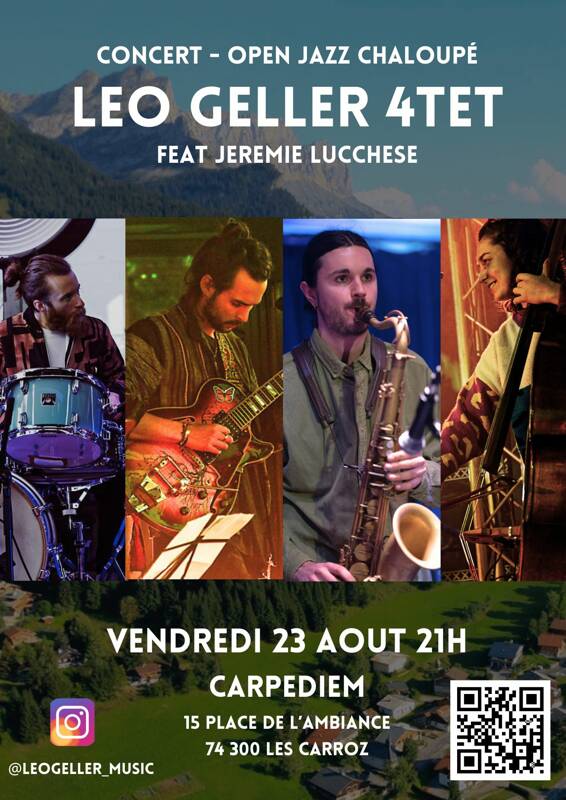 Concert Jazz - Leo Geller 4tet invite Jeremie Lucchese